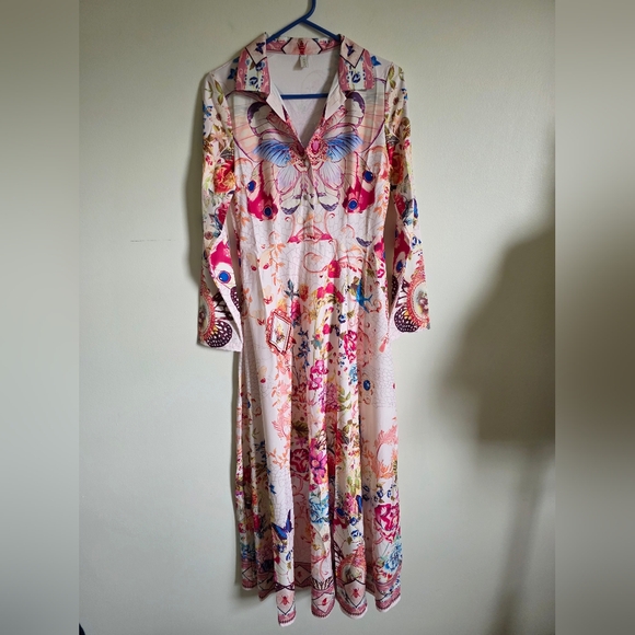 Elegant Floral Maxi dress- Size S - Picture 2 of 14